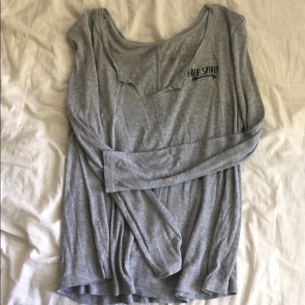 Long sleeve slouchy tee